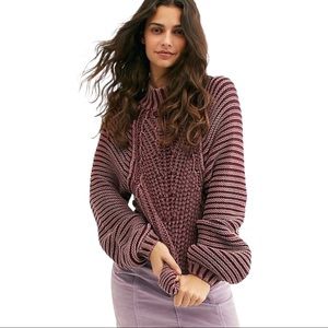 NWOT Free People “Sweetheart Sweater” SIZE MEDIUM